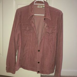 Light pink, corduroy button up jacket